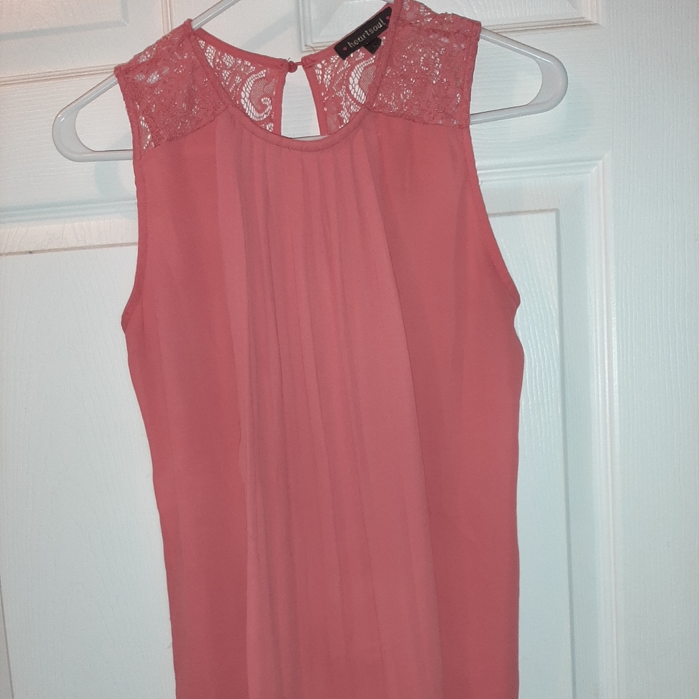 Pink work blouse